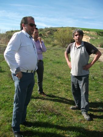 Imagen El Diputado del Servicio de Promoción Económica visita las obras de acondicionamiento de la Vía Verde 